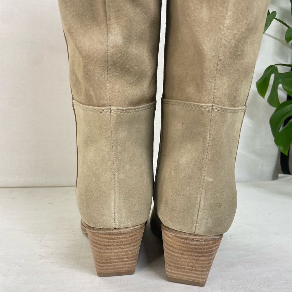 Marc Fisher Challi Pointed Toe Knee High Boot (Women) suede 6M - Picture 8 of 11